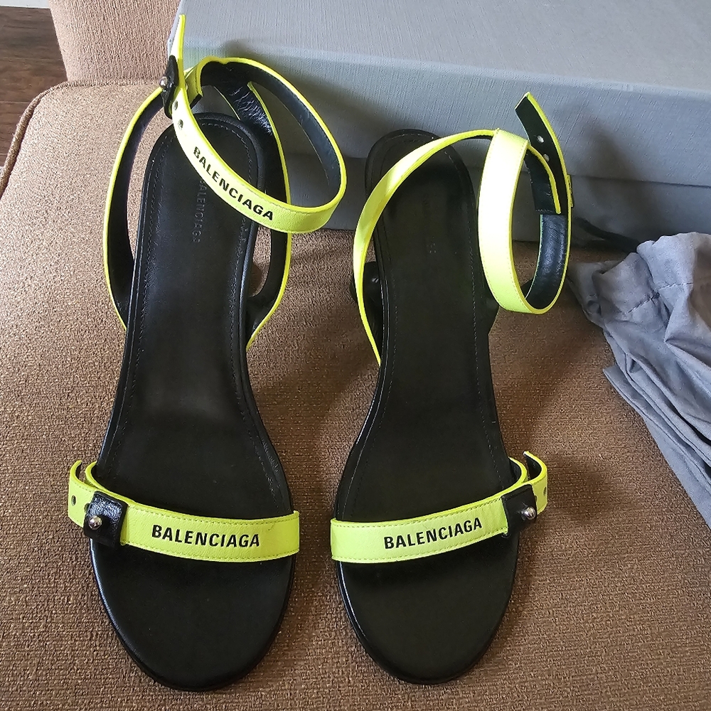 Balenciaga - Afterhour 90 leather sandals Size 37 - Picture 6 of 13